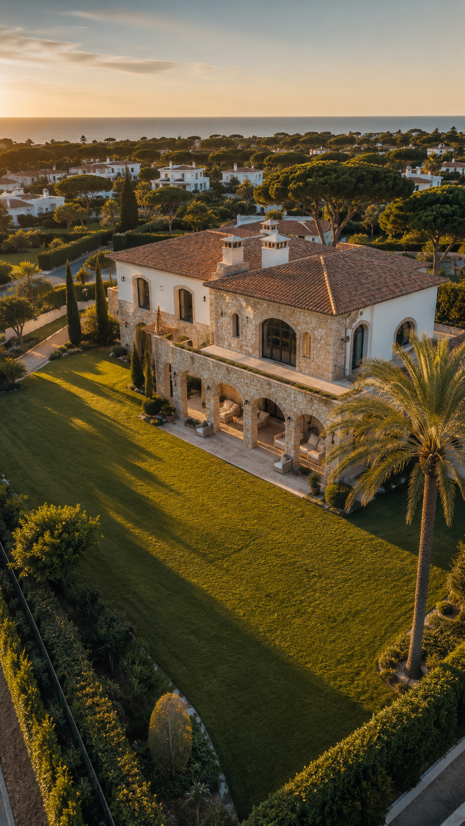 Existing villa and garden — approved media